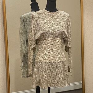 Debora Kuchme 100% Silk Long Sleeve Dress Size 10 NWOT